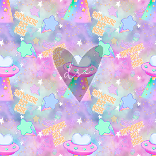 Assorted Pastel Galaxy/Aliens Vinyl