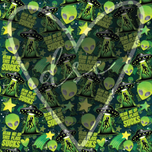 Assorted Beam Me Up Alien Vinyl
