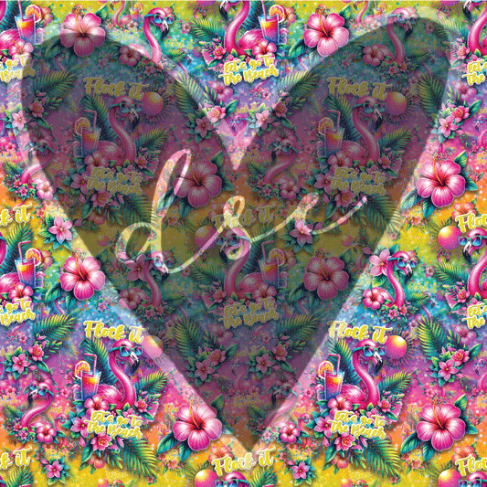 Assorted Flamingo Vinyl