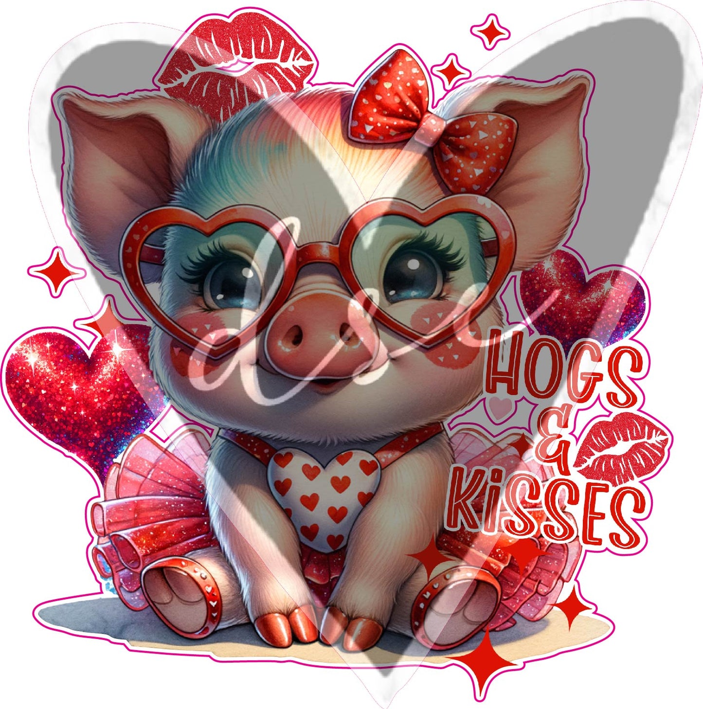 Assorted Hogs & Kisses Vinyl