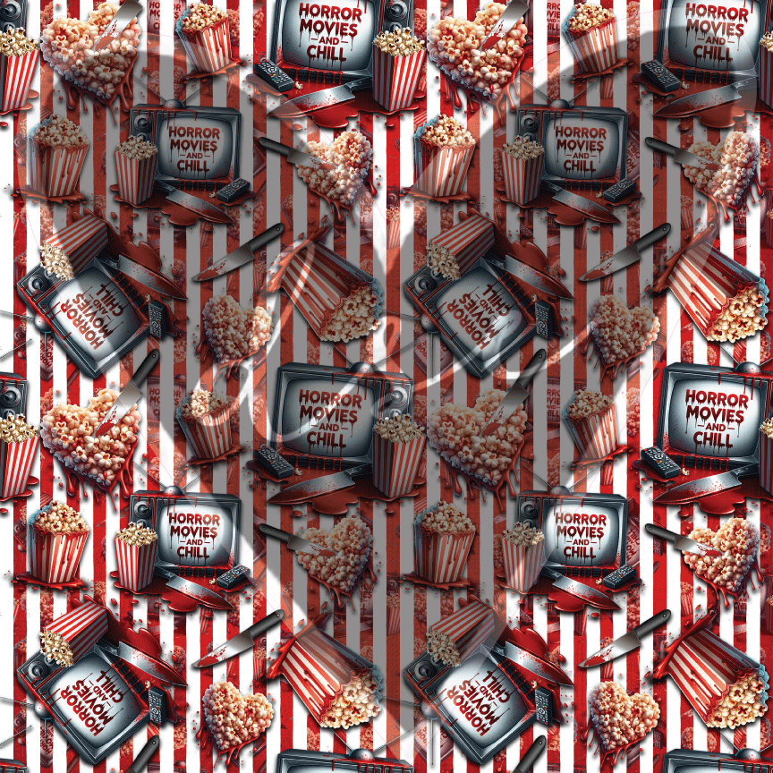 Assorted Horror Movies TV Popcorn Bloody Vinyl
