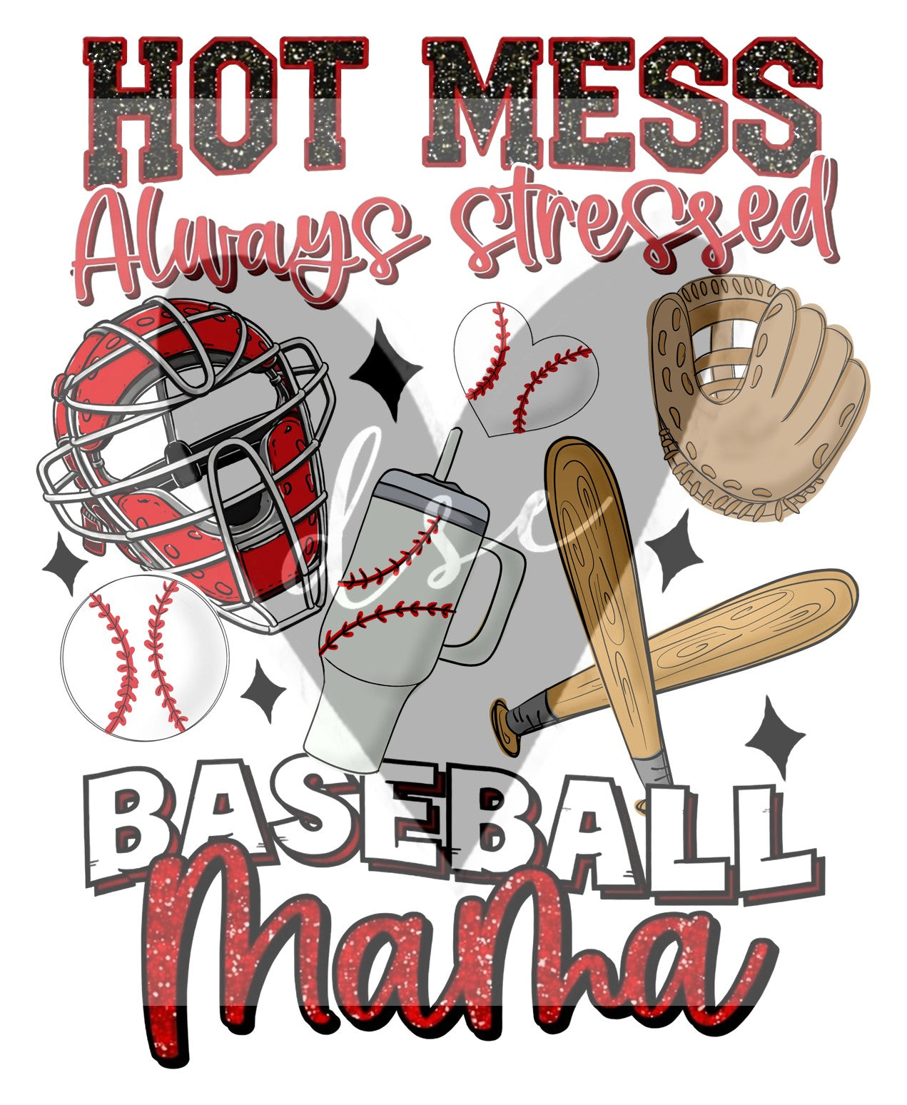 Baseball Mom Assorted Vinyl