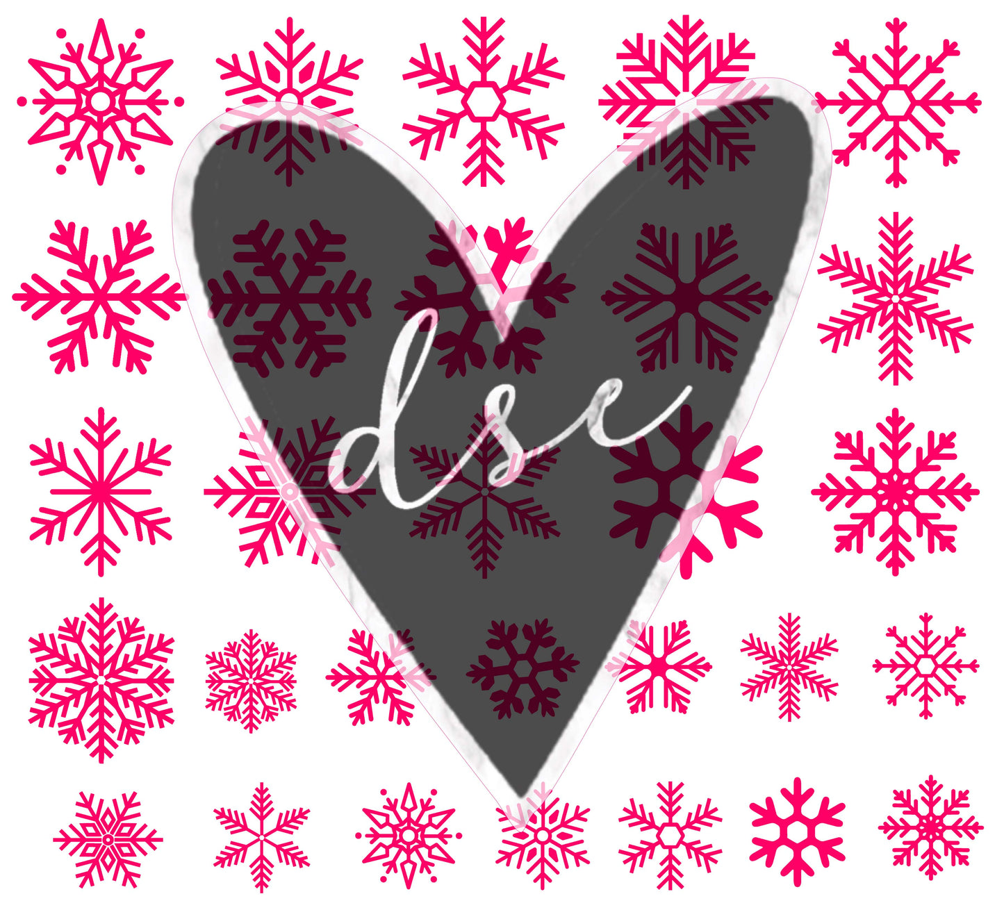 Assorted Snowflake Filler Sheet Vinyl