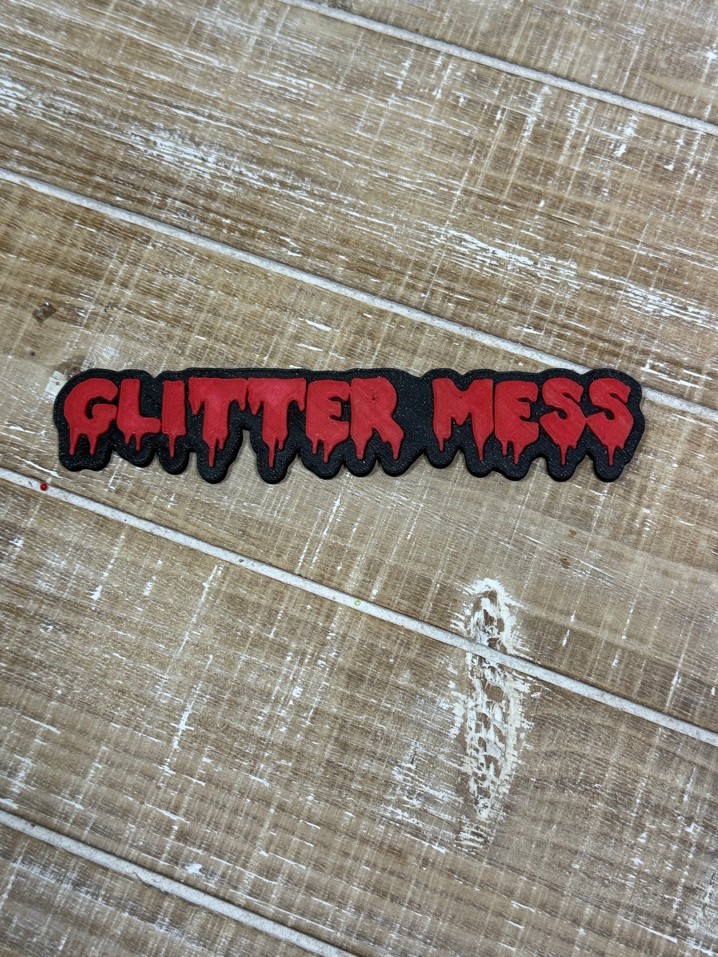 Custom Horror-Themed Social Media Name Plate