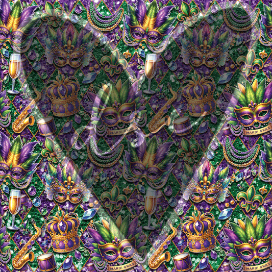 Assorted Mardi Gras Vinyl
