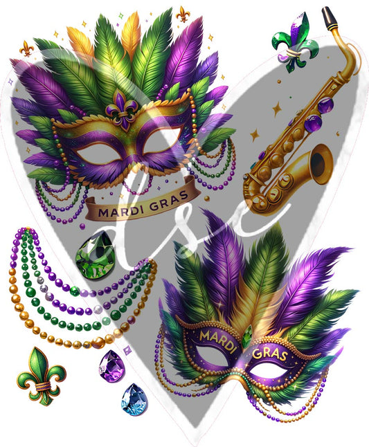 Assorted Mardi Gras Vinyl