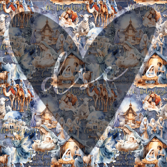 Assorted Nativity Watercolor Vinyl
