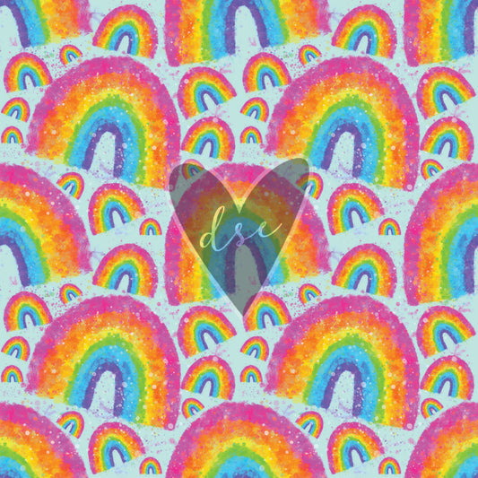 Rainbow Watercolor Vinyl
