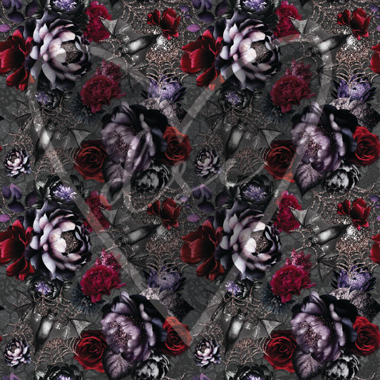 Assorted Goth Floral Vinyl