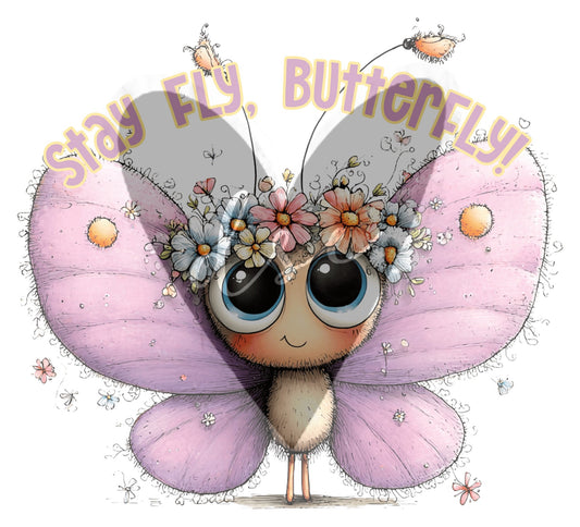 Assorted Stay Fly Butterfly Vinyl