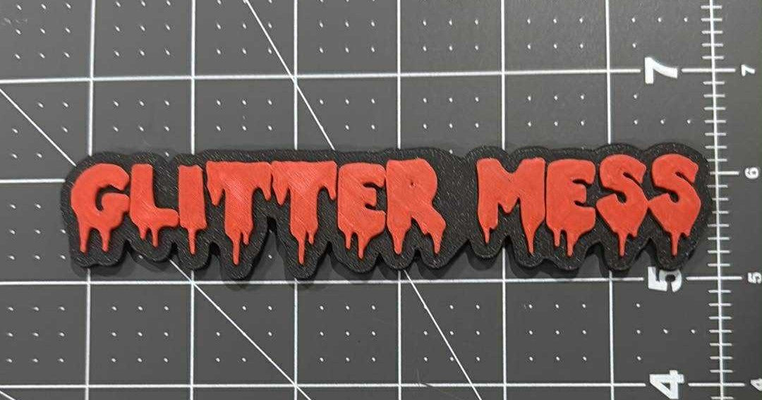Custom Horror-Themed Social Media Name Plate