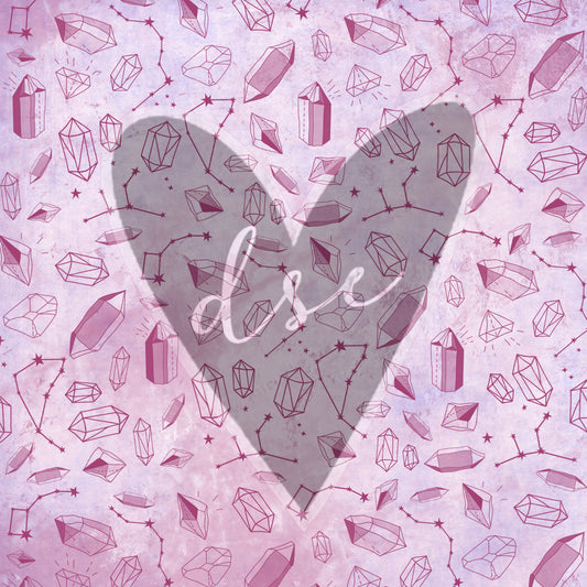Pink Crystals 12x12 Vinyl Sheet