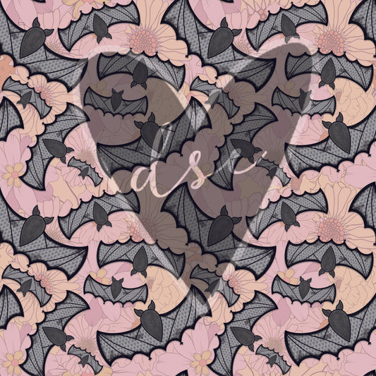 Assorted Bat Floral Vinyl