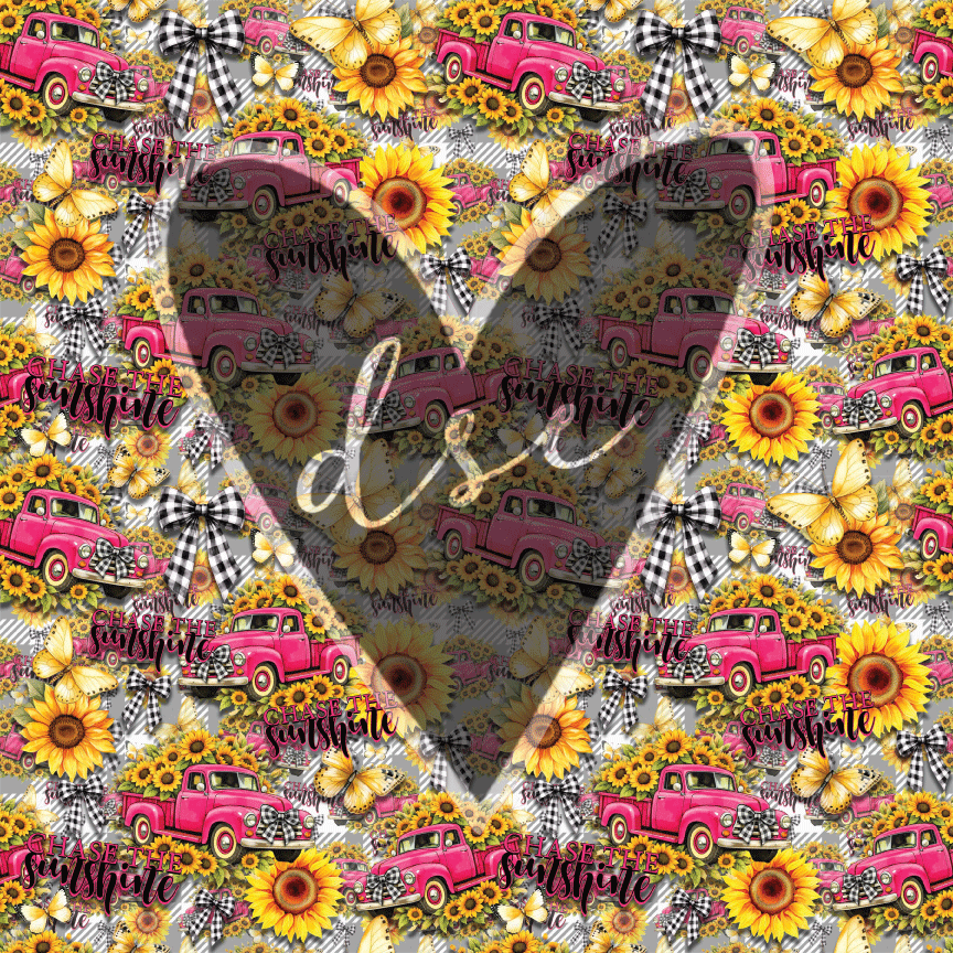 Assorted Sunflower Checkers Vinyl