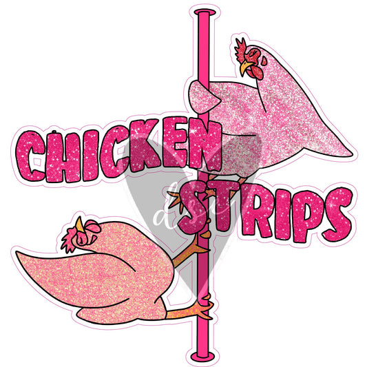 Chicken Strips 12x12 Vinyl Sheet and Decal