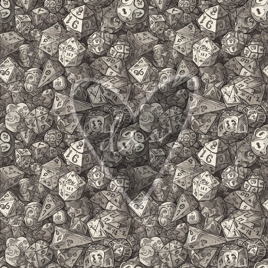 Grey Dice 12x12 Vinyl Sheet