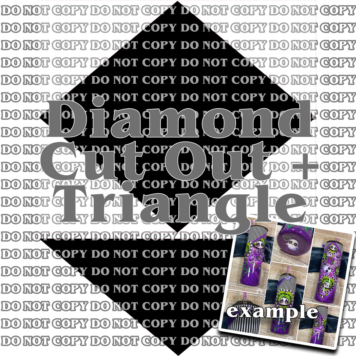 Diamond Cut Out + Triangle SVG