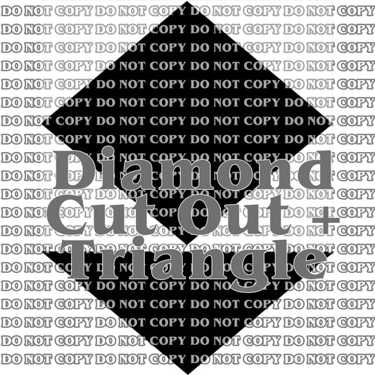 Diamond Cut Out + Triangle SVG