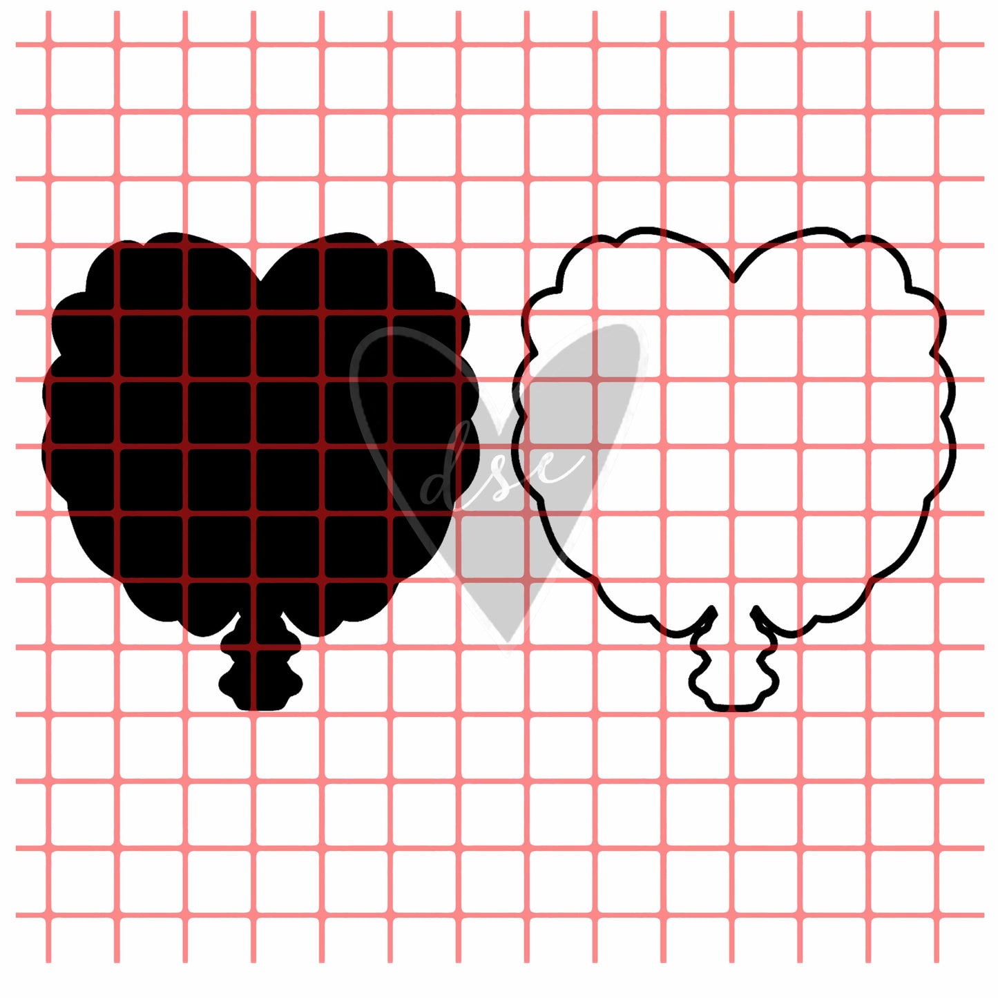 Emo Heart SVG