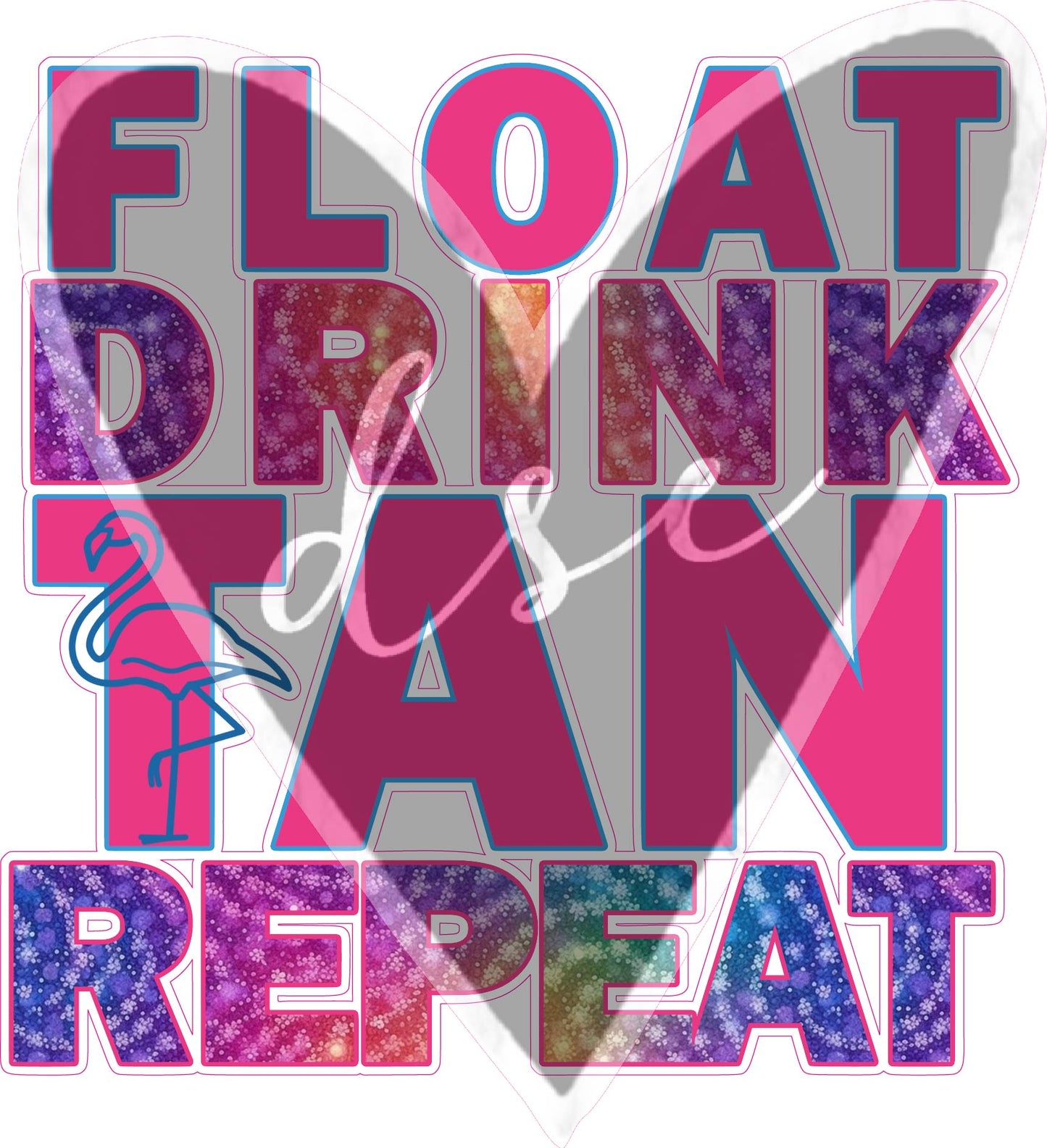 Assorted Float Tan Drink Vinyl