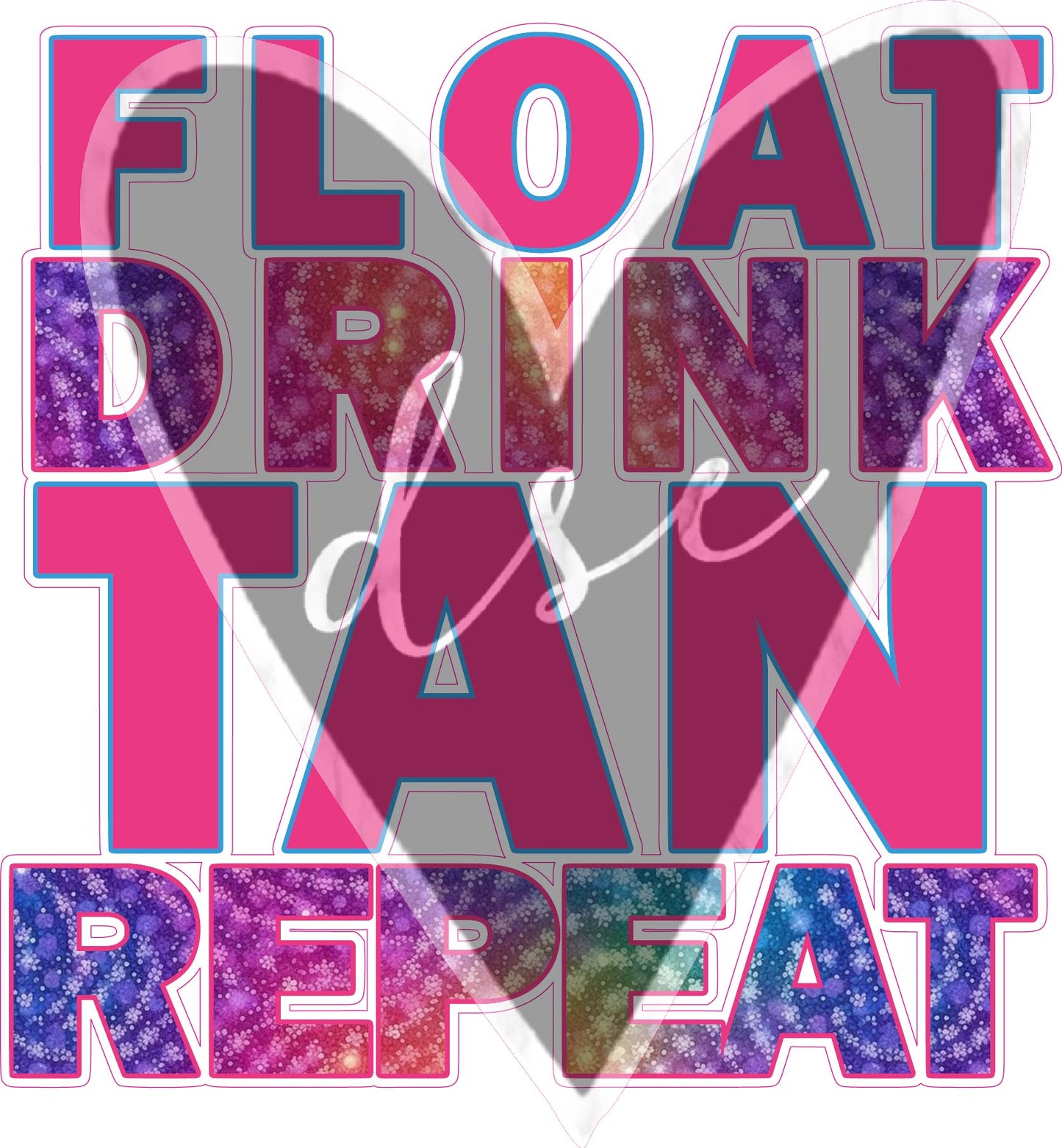 Assorted Float Tan Drink Vinyl