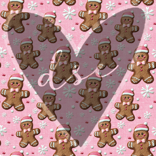 Assorted Embroidery Gingerbread Vinyl