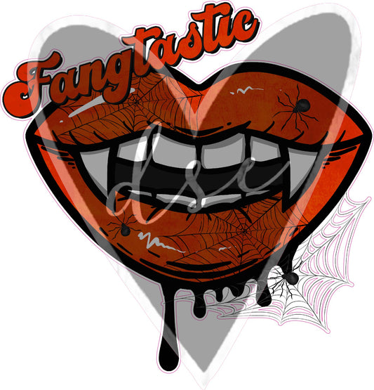 Assorted  Halloween Lips Fangtastic Vinyl