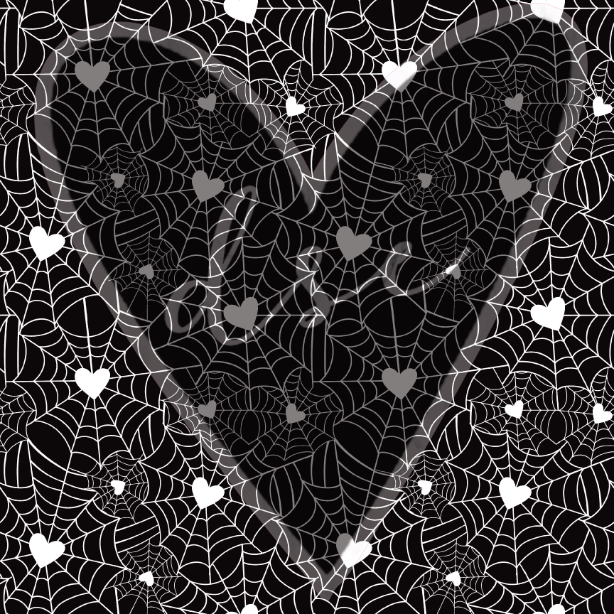 Assorted Heart Spiderweb Vinyl Sheets