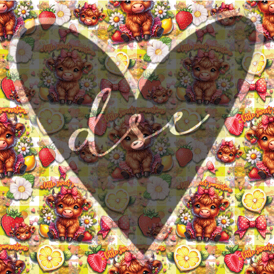 Assorted Highland Cow Strawberry lemon