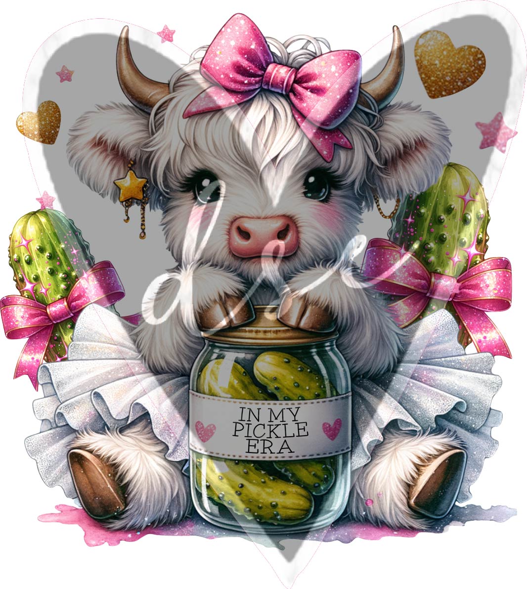 Assorted Highland Cow Pickles Vinyl