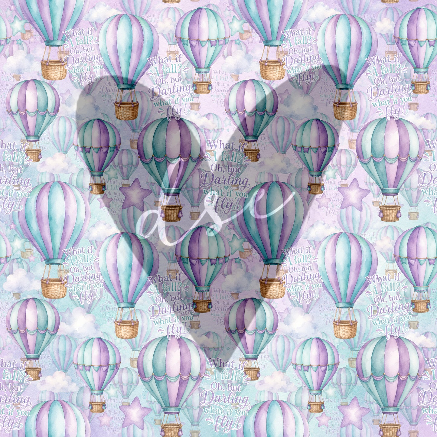 Assorted Hot Air Balloon Vinyl