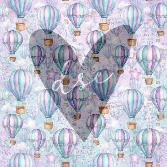 Assorted Hot Air Balloon Vinyl