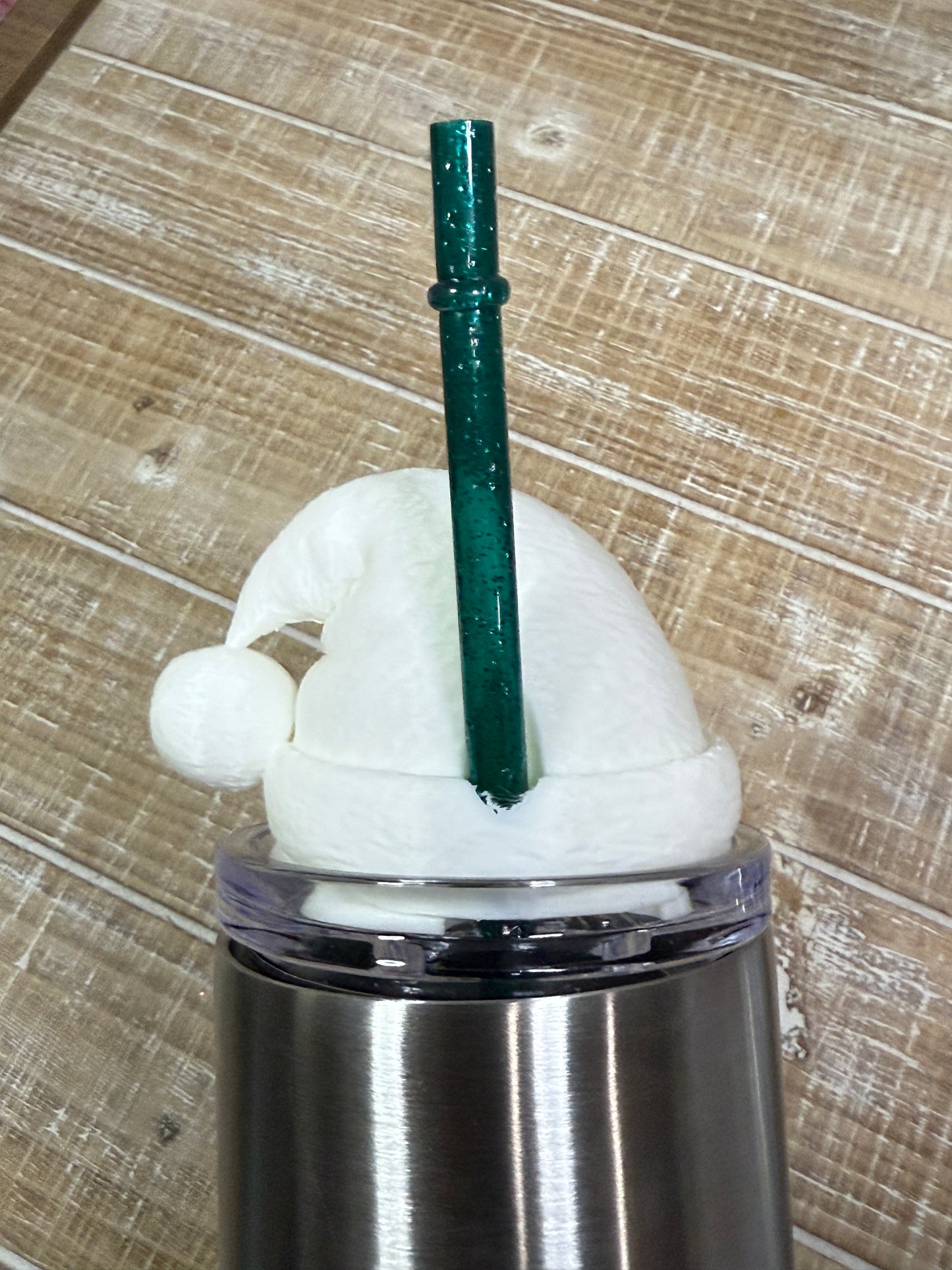 Santa Hat Lid Topper