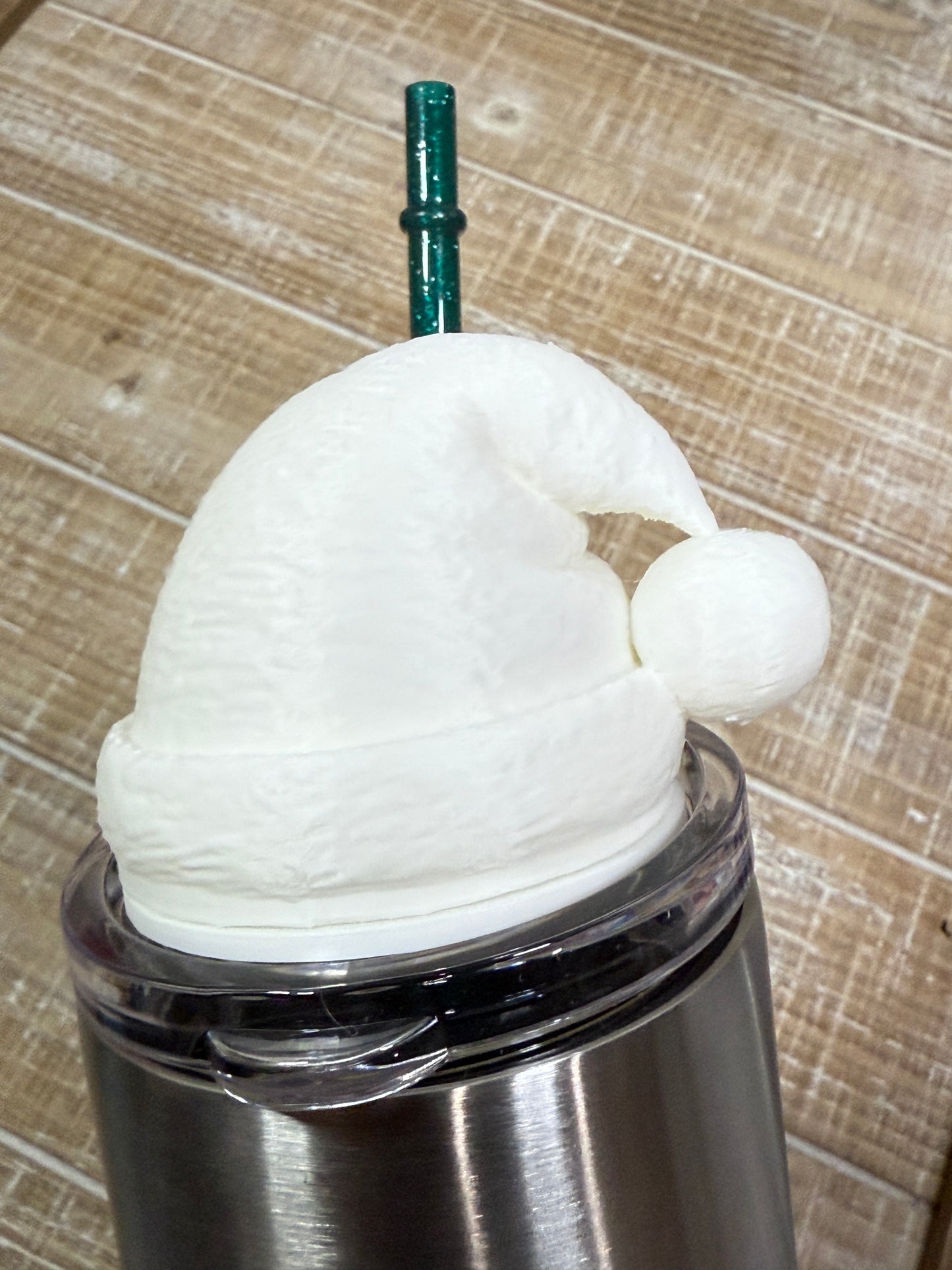 Santa Hat Lid Topper