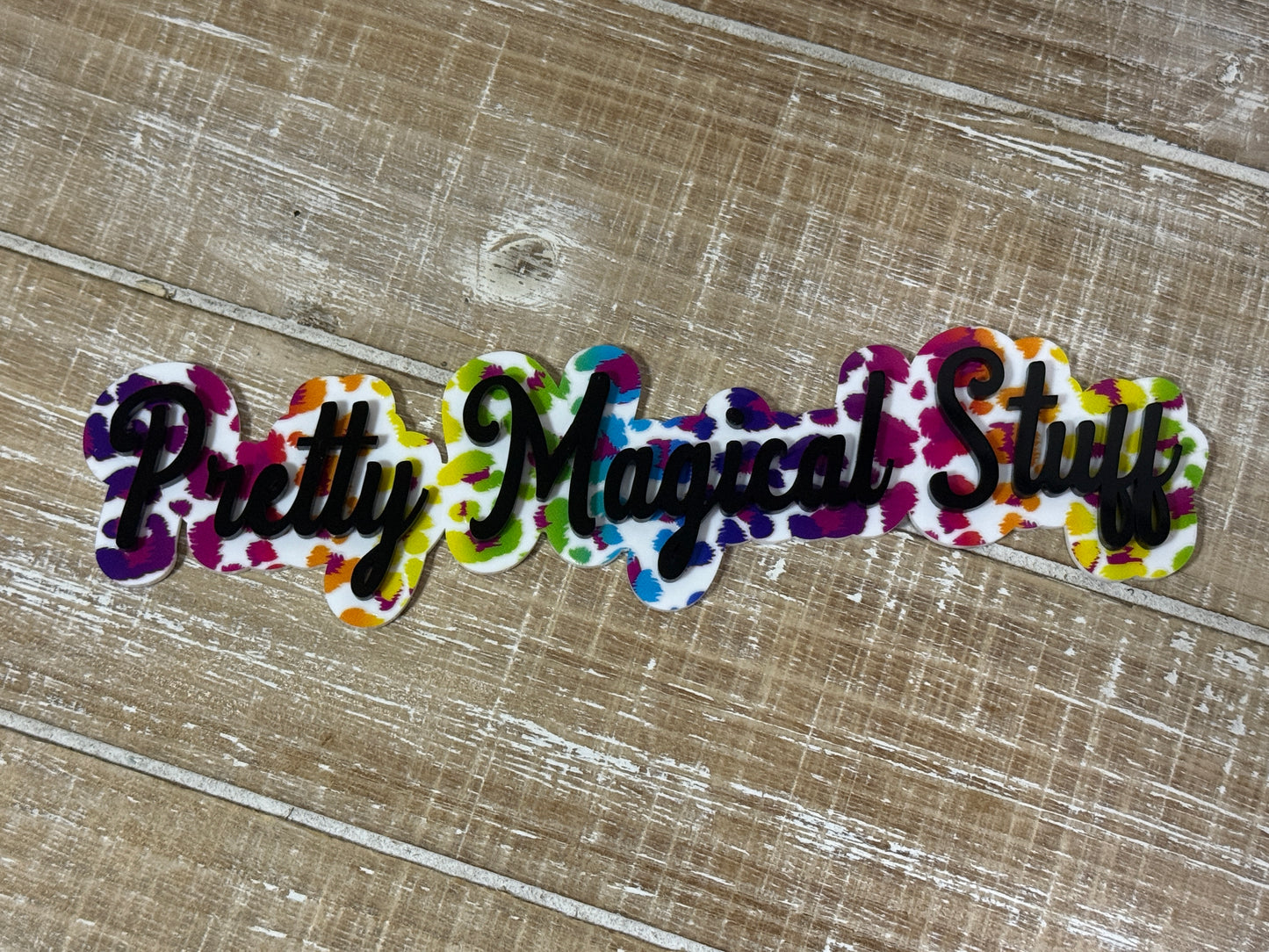 Custom Acrylic Social Media Name Plate