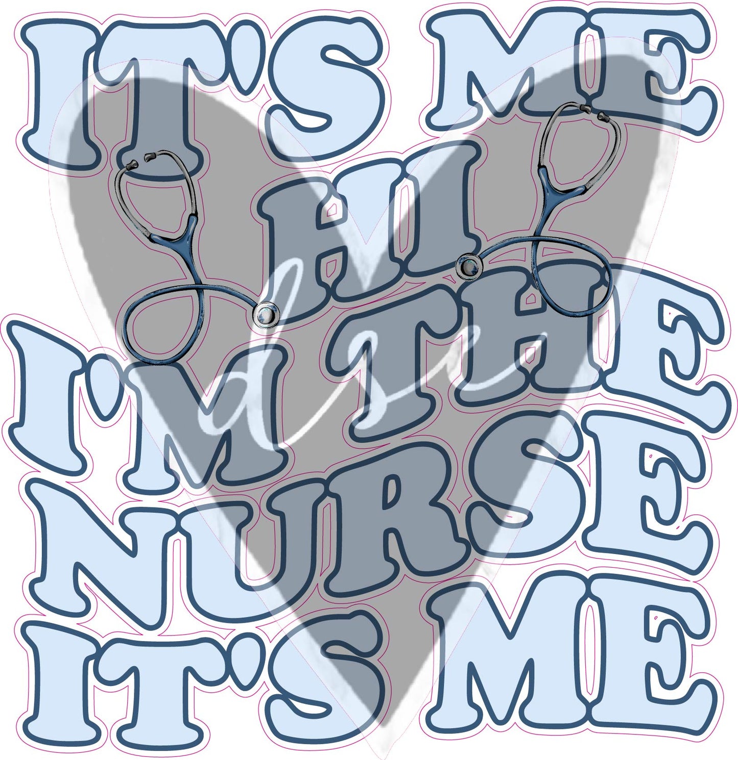 Assorted Nurse Blue Vinyl