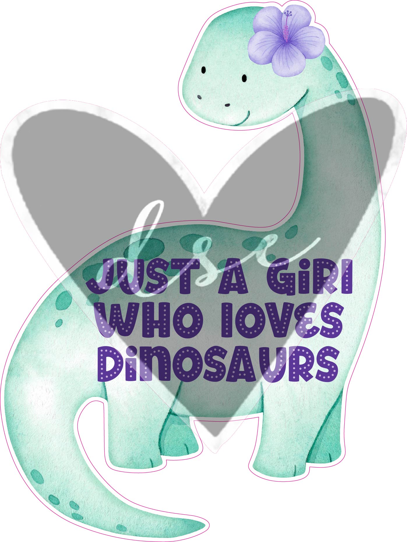 Just a Girl Who Loves Dinosaurs Assorted Vinyl