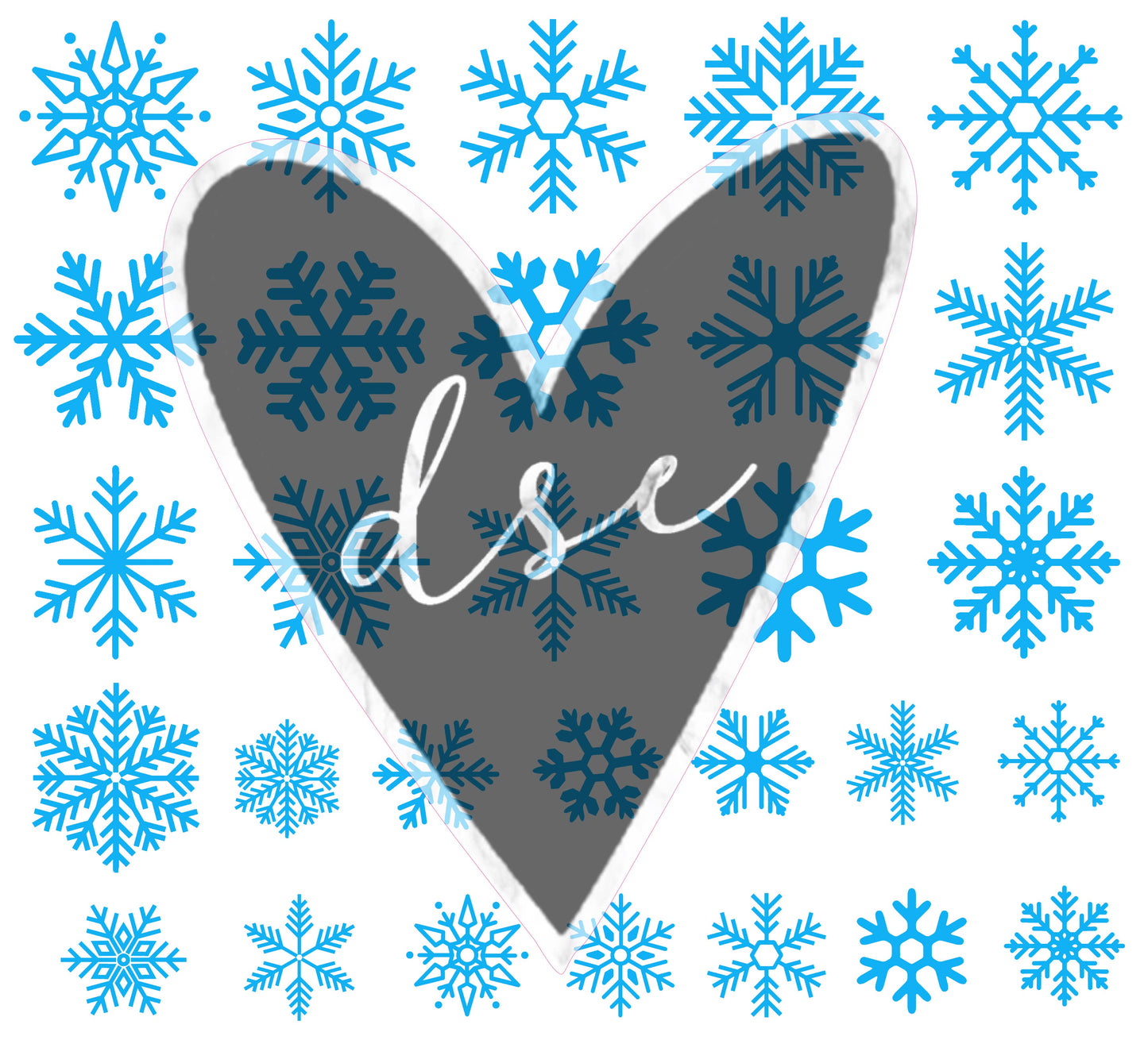 Assorted Snowflake Filler Sheet Vinyl