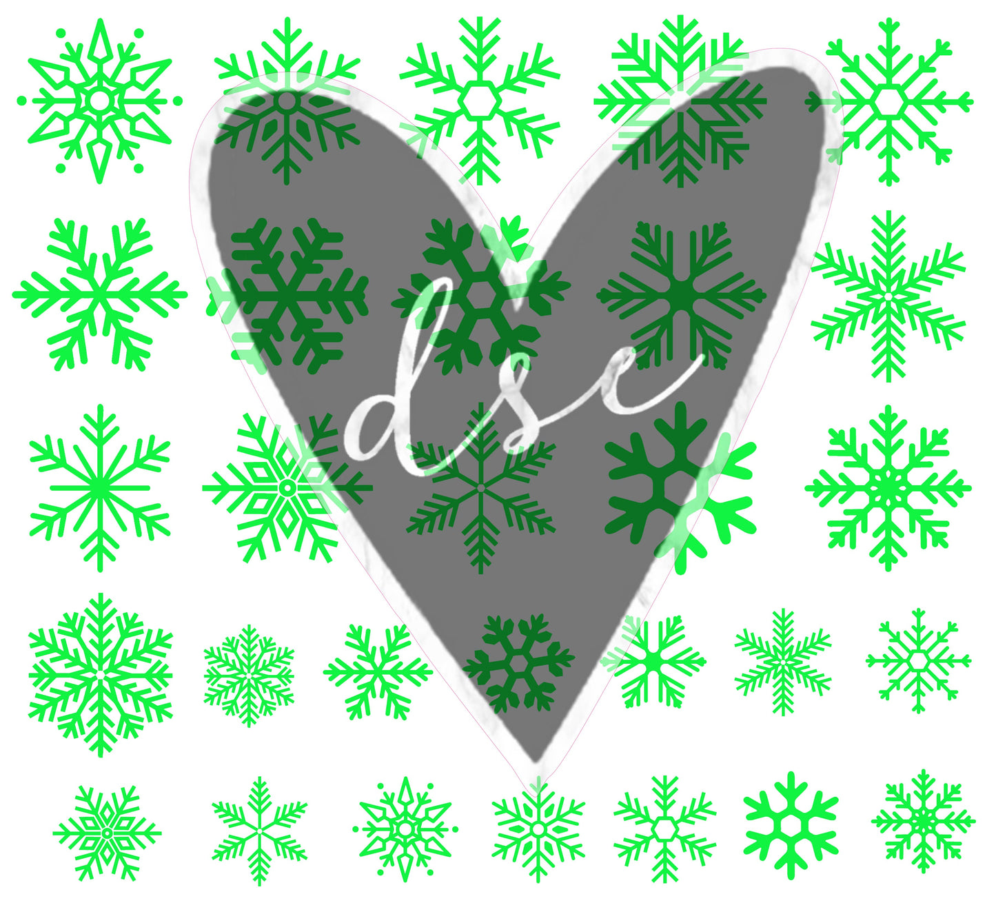 Assorted Snowflake Filler Sheet Vinyl