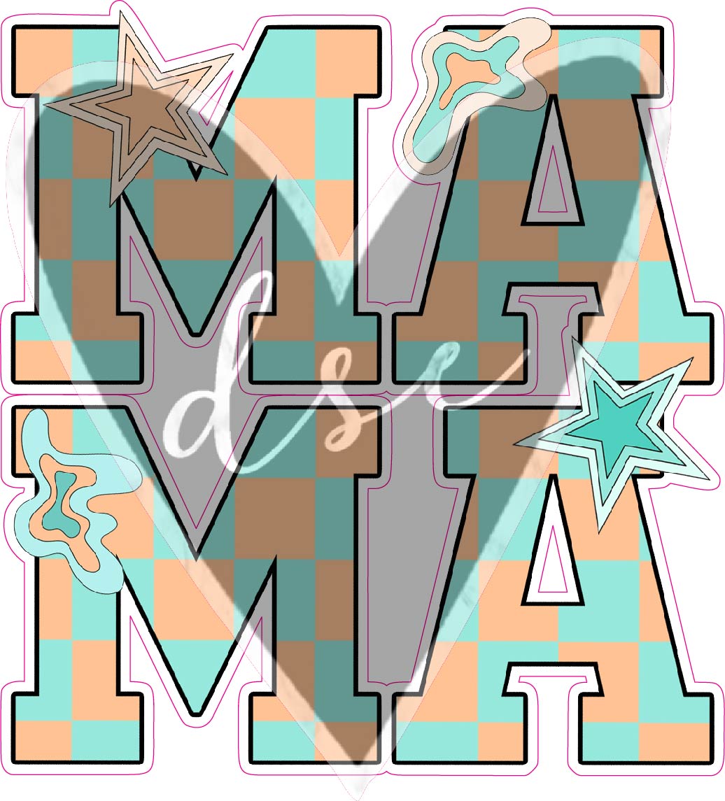 Assorted MAMA MINI Mint Peach Vinyl