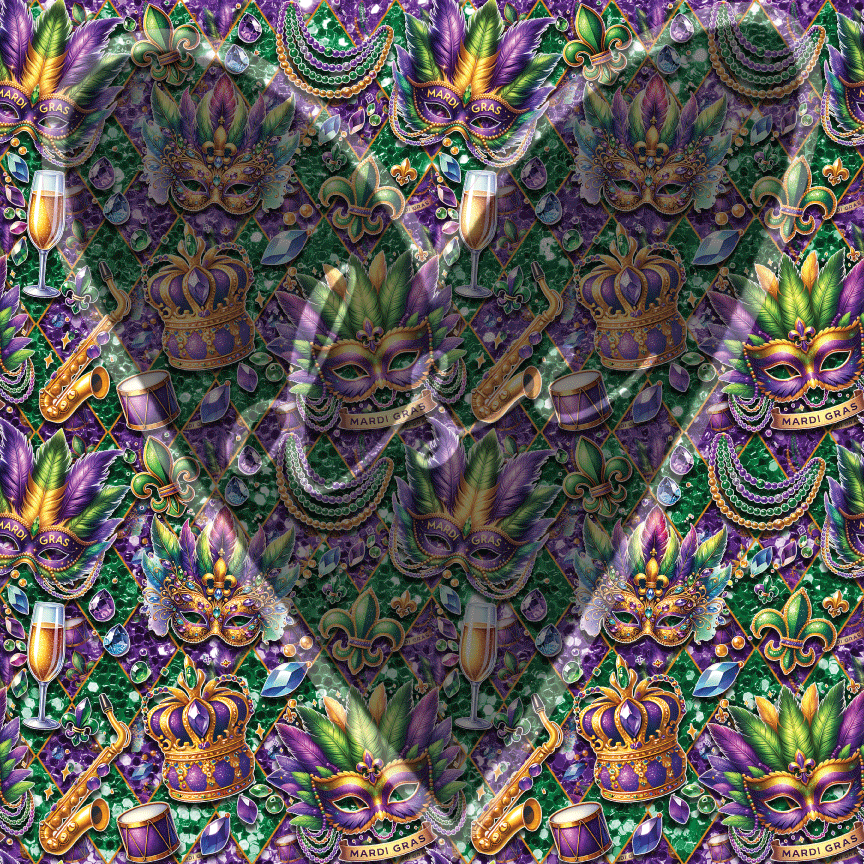 Assorted Mardi Gras Vinyl