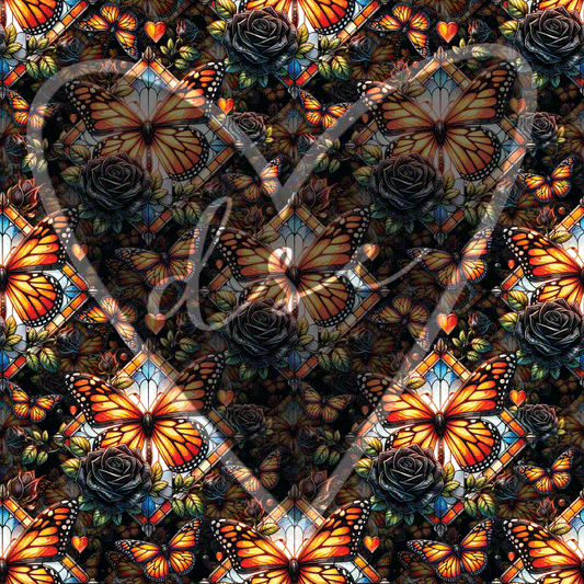 Assorted Monarch Stained Glass Vinyl