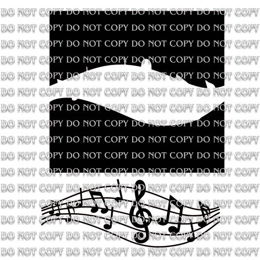 Music Staff Wrap and Offset SVG