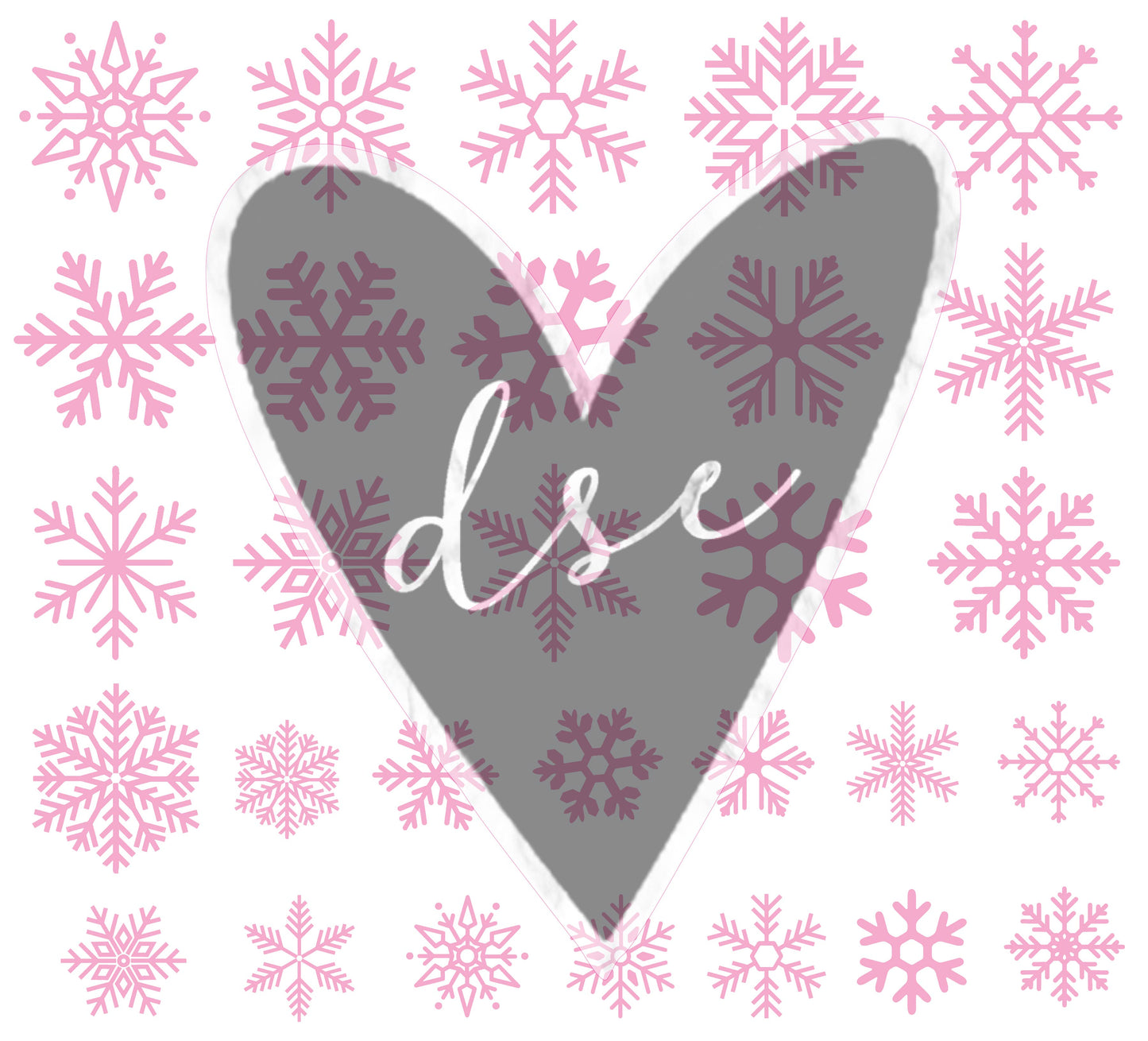 Assorted Snowflake Filler Sheet Vinyl