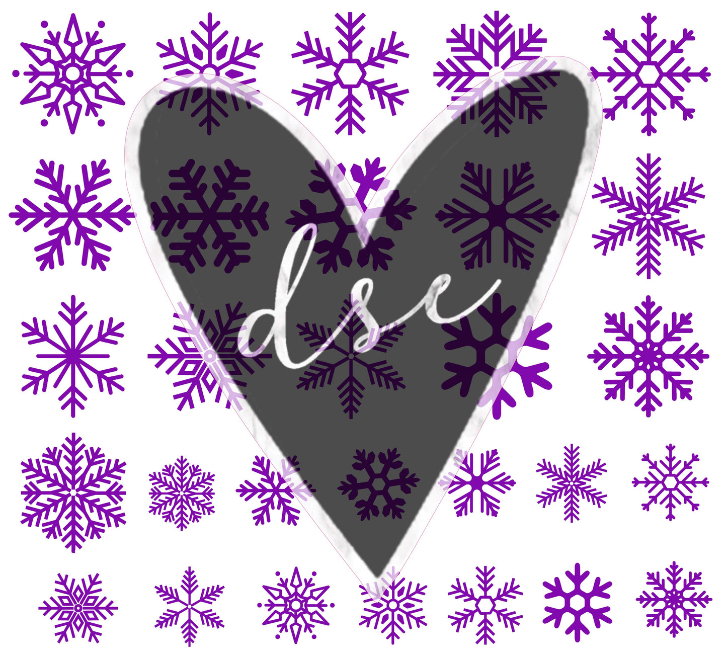 Assorted Snowflake Filler Sheet Vinyl