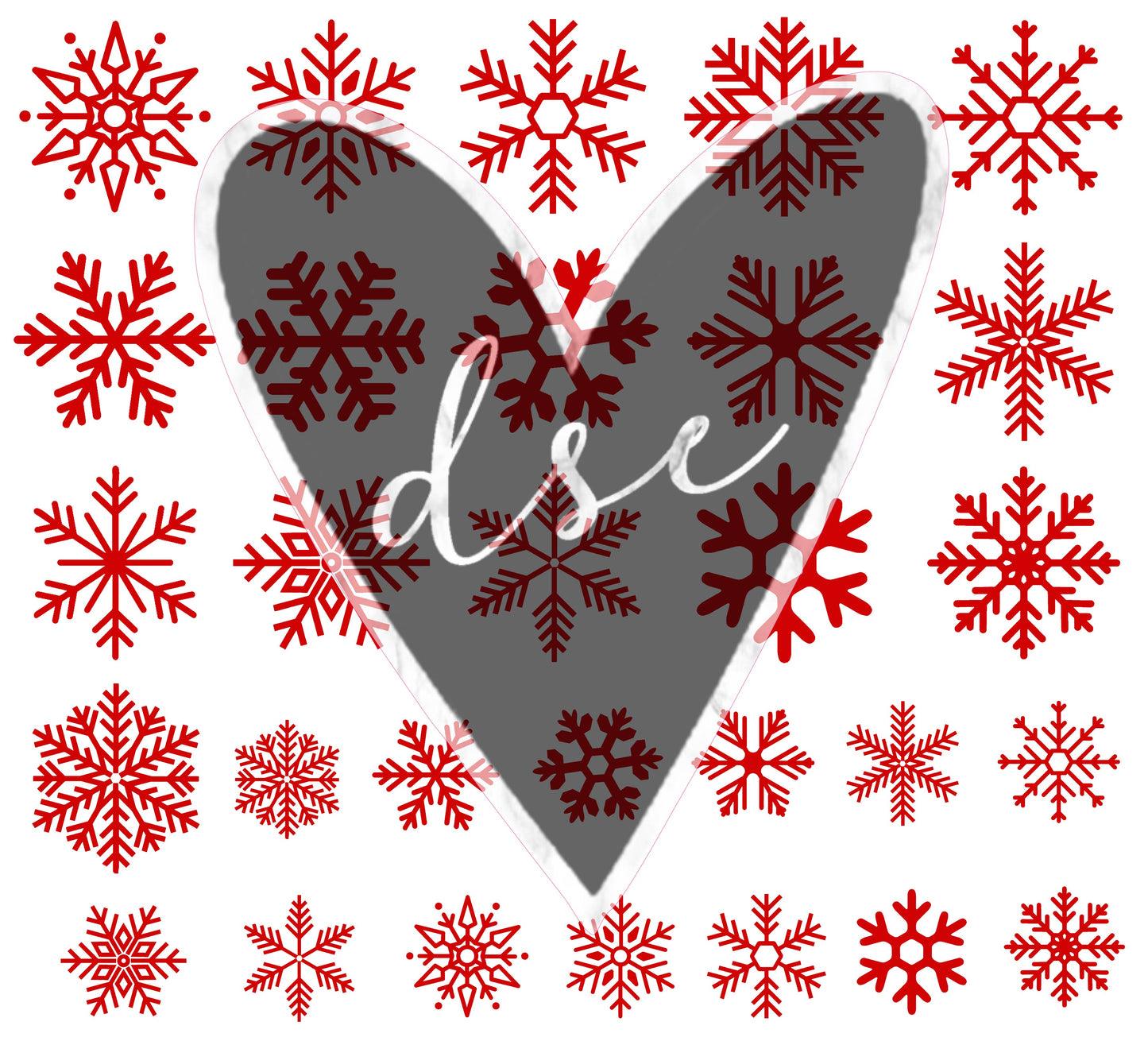 Assorted Snowflake Filler Sheet Vinyl