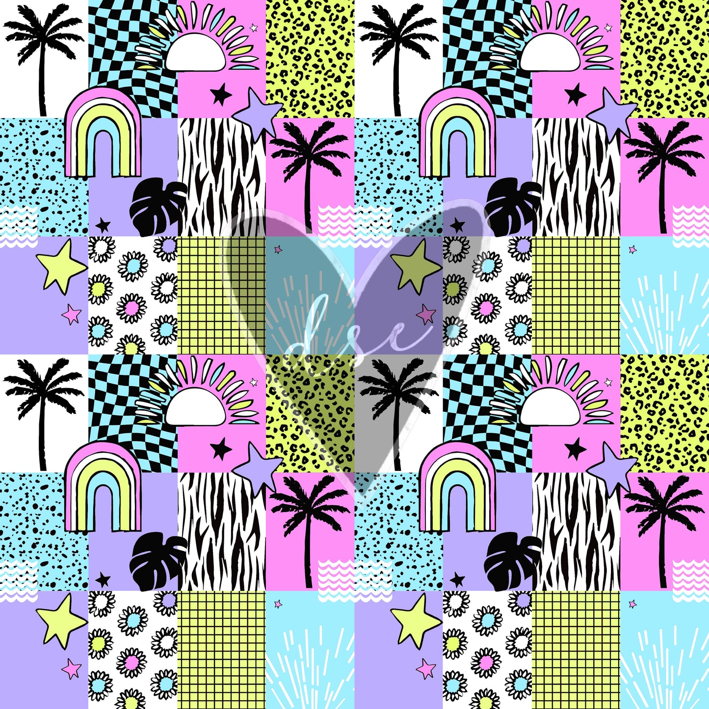 Assorted Retro Patterns 12x12 Vinyl Sheets