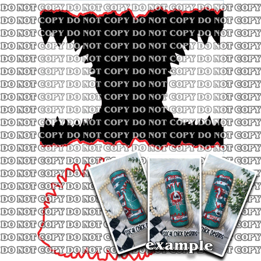 Shark Bite Wrap SVG