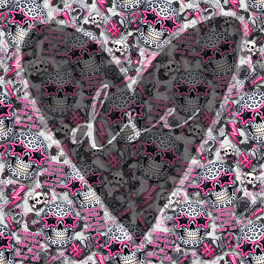 Assorted I Sparkle Skull Vinyl