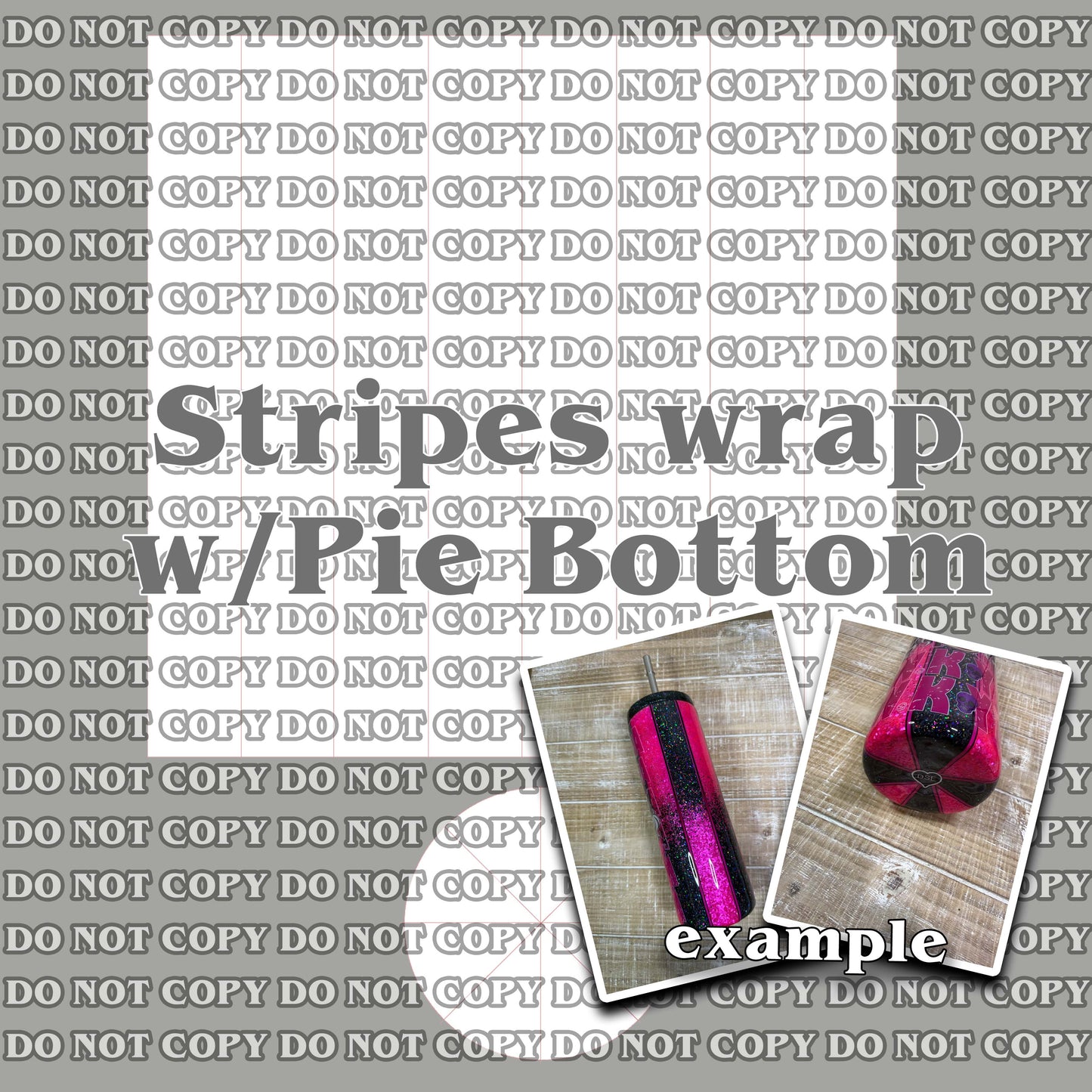Stripes with Pie Bottom SVG